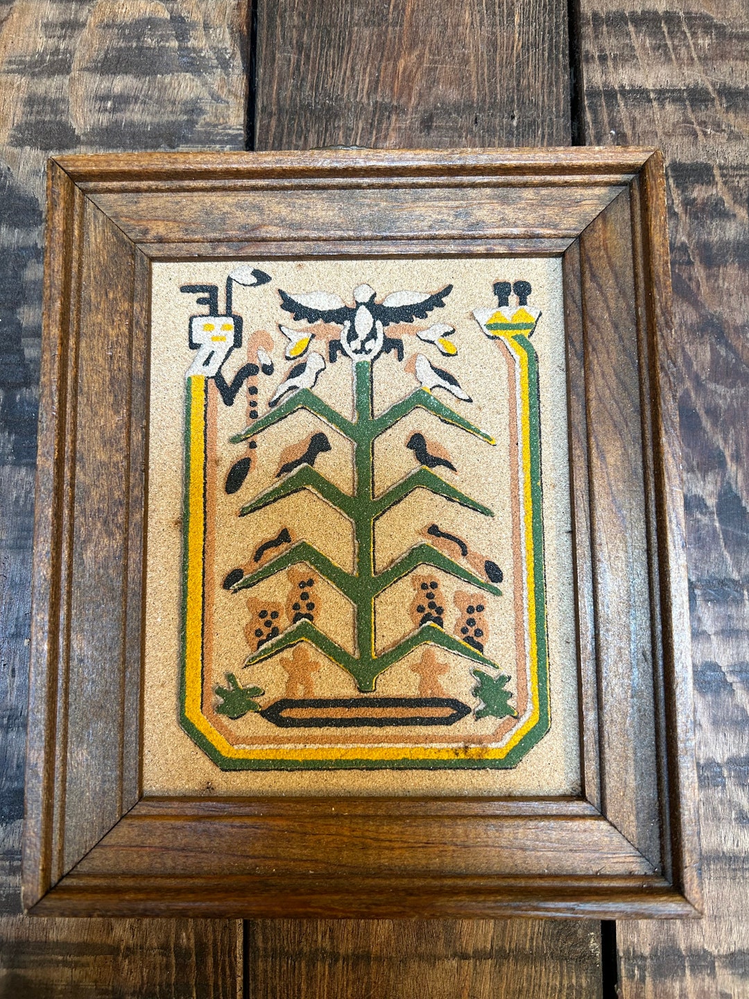 Tree of Life Sand Art New Mexico Sand Art Navajo Sand Etsy