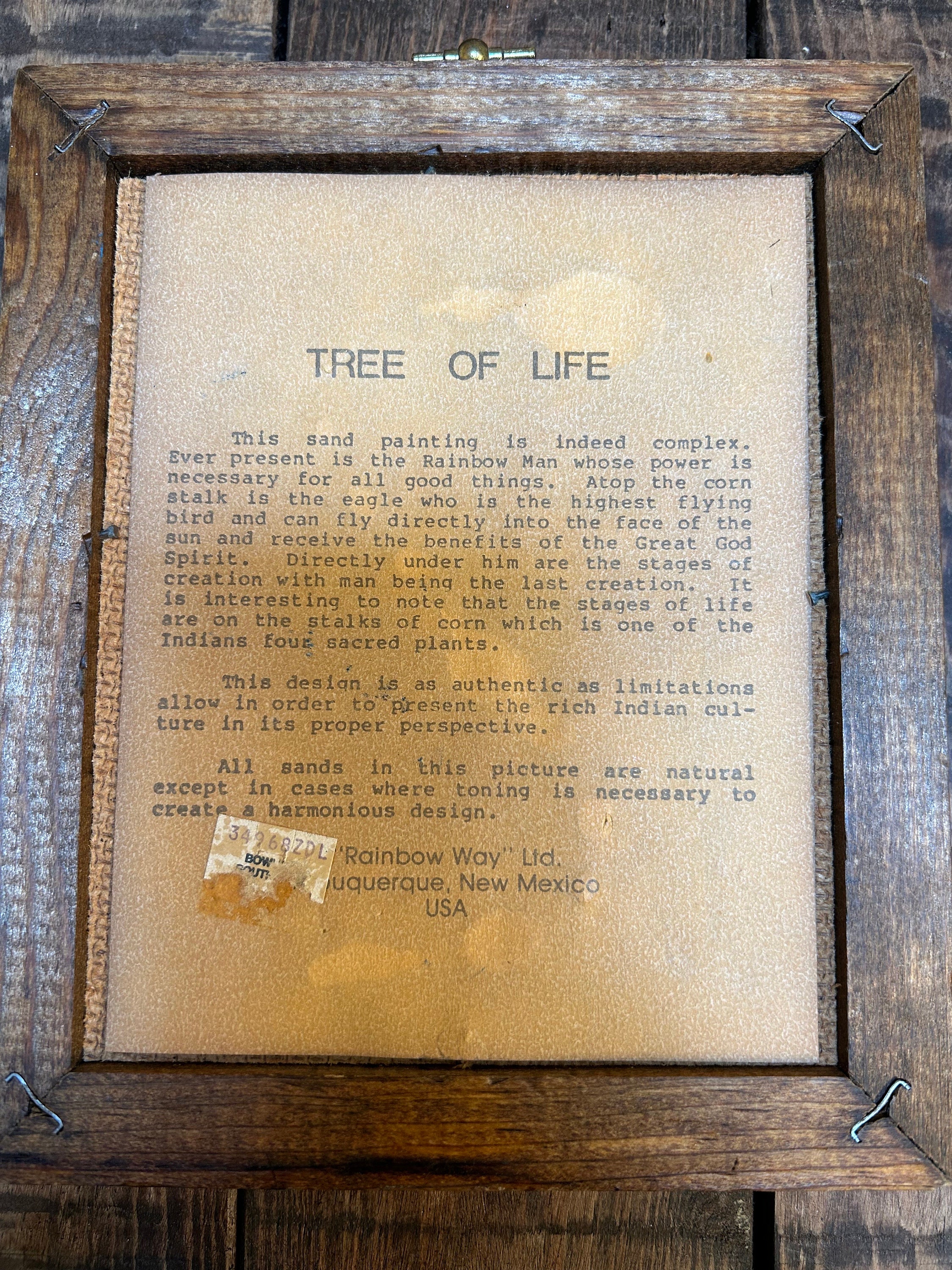 Tree of Life Sand Art New Mexico Sand Art Navajo Sand Etsy