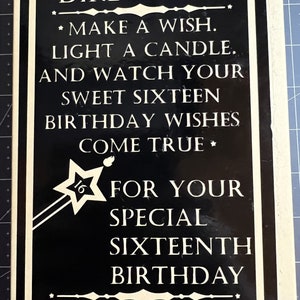 Sweet 16 Wishes Candle Box image 9