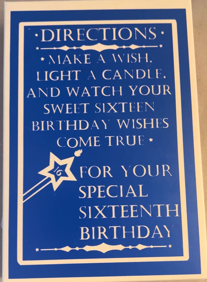 Sweet 16 Wishes Candle Box zdjęcie 4