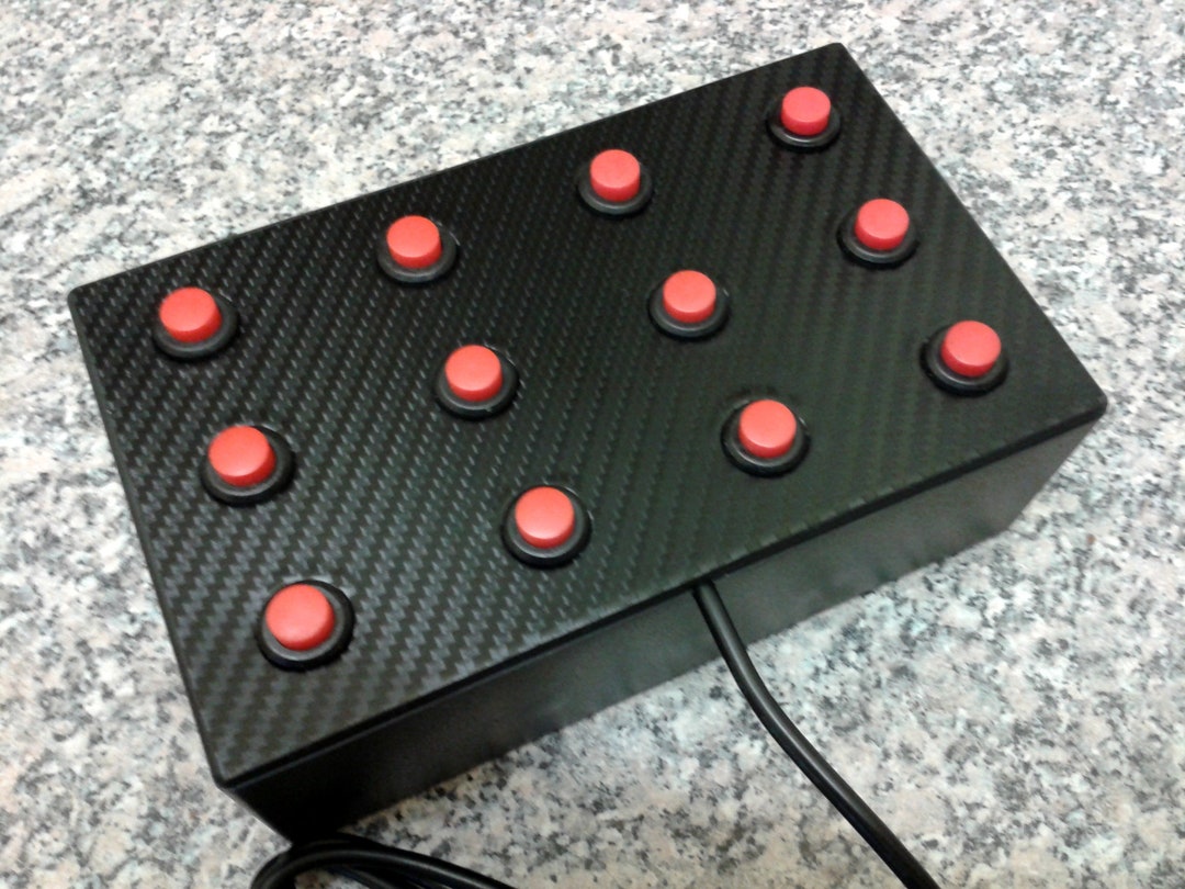 12 Función USB Push Button Box para PC conducción / carreras y - Etsy ...