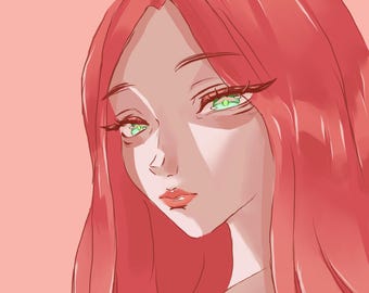 Custom Anime Art Commission: Personalized OC, Fan Art, etc (Digital Download)