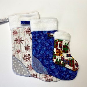 ITH Lined Christmas Stockings, Diamonds, Star, Tree, Bones, Fish great for gifts, party favors, ornaments.