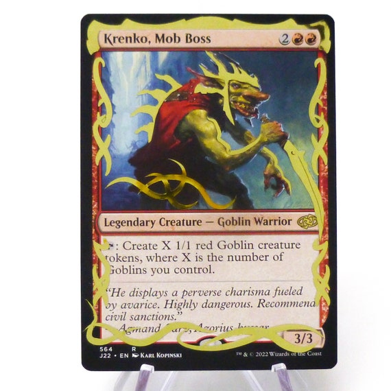 mtg boss card Krenko, Mob Boss Goblin Tribal Tokens Magic MTG Commander Deck –  CommanderComplete