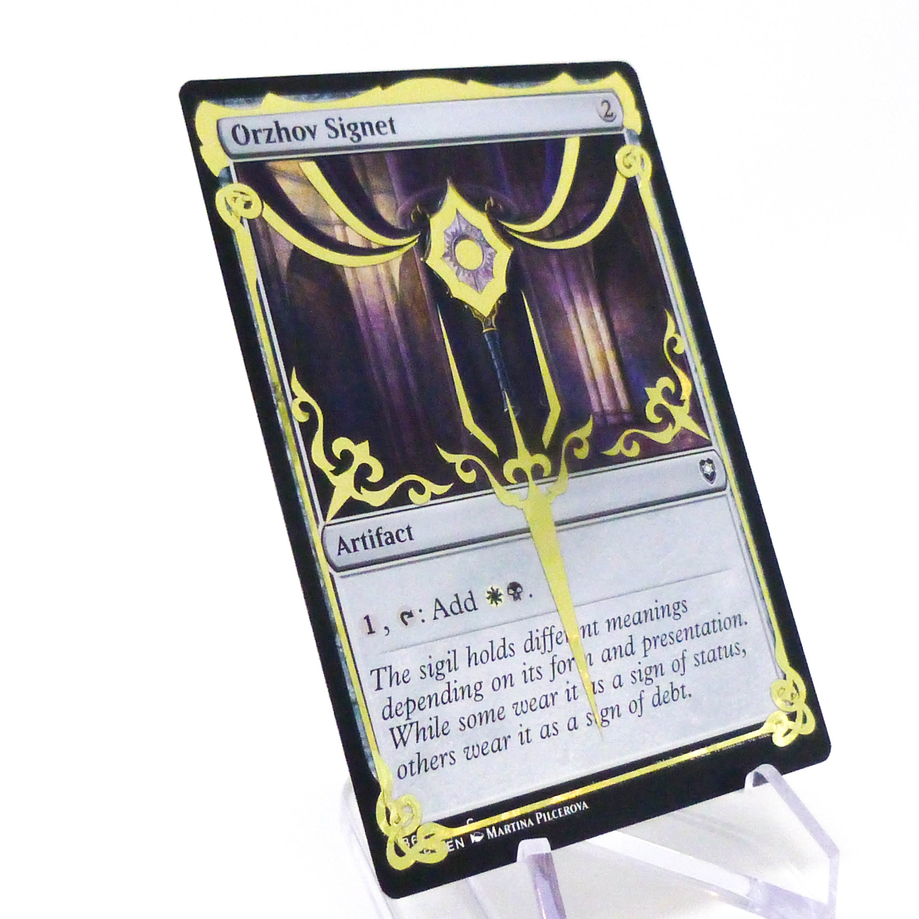 Orzhov Signet - Commander Legends MTG CARD * Altered Gold Foil