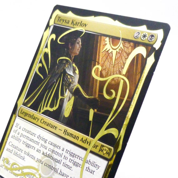 Teysa Karlov - Ravnica Allegiance MTG CARD * Altered Gold Foil