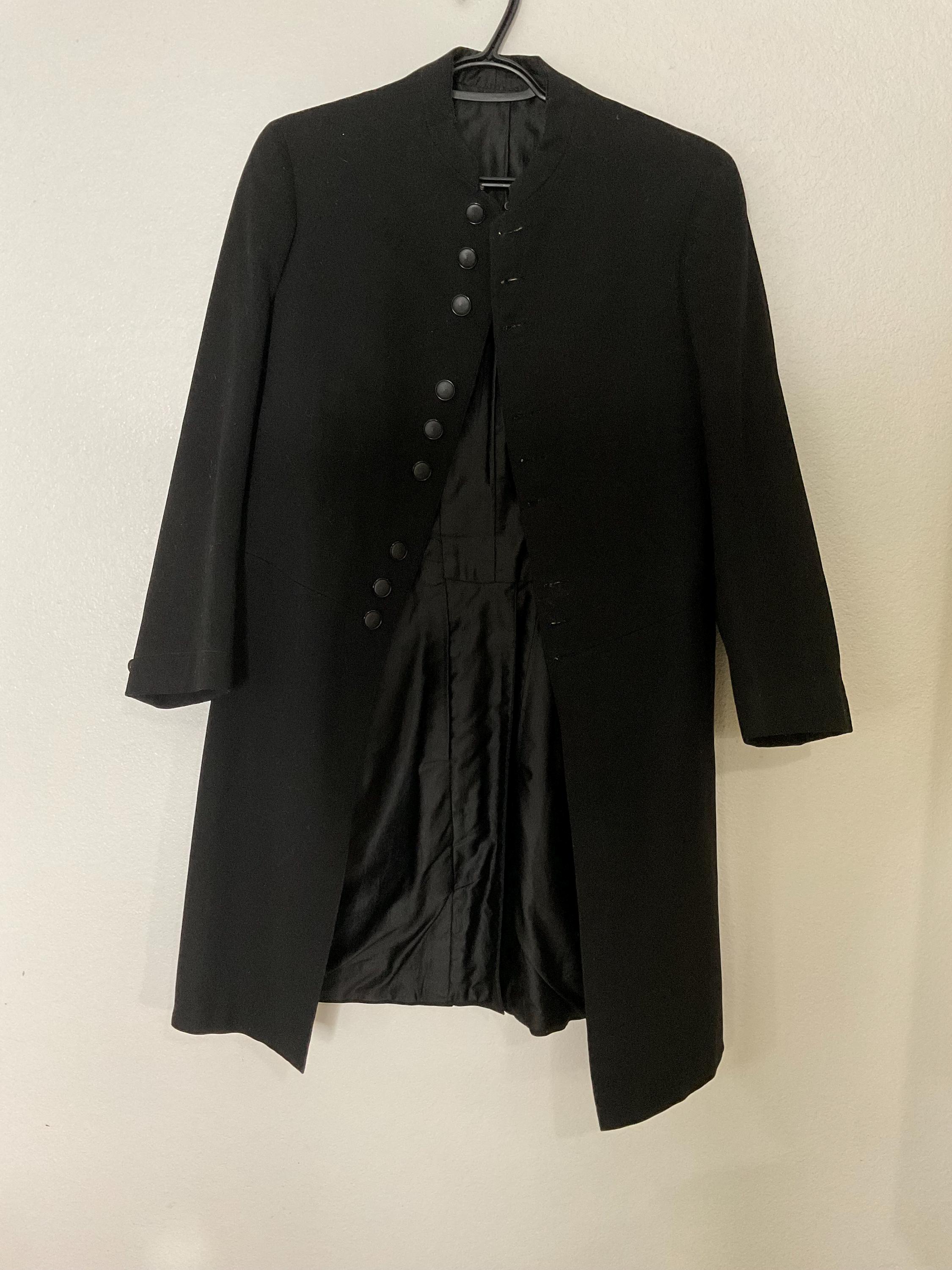 Gothic Victorian  Frock Coat , Knights Templar Ceremony Matrix Trench Coat , Cosplay Coat , Trench Coat