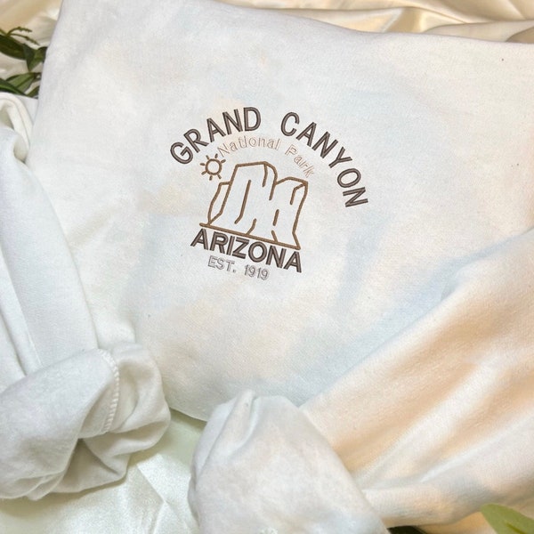 Sweat-shirt Souvenir Grand Canyon - Taille L - Bleu Avec Inscription - Unisex