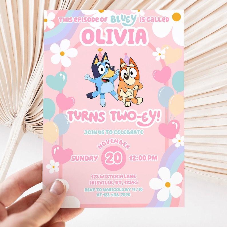 Blue Dog Birthday Invitation, Puppy Party Invite, This Episode of ...