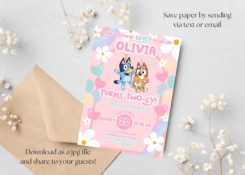 Blue Dog Birthday Invitation, Puppy Party Invite, This Episode of ...