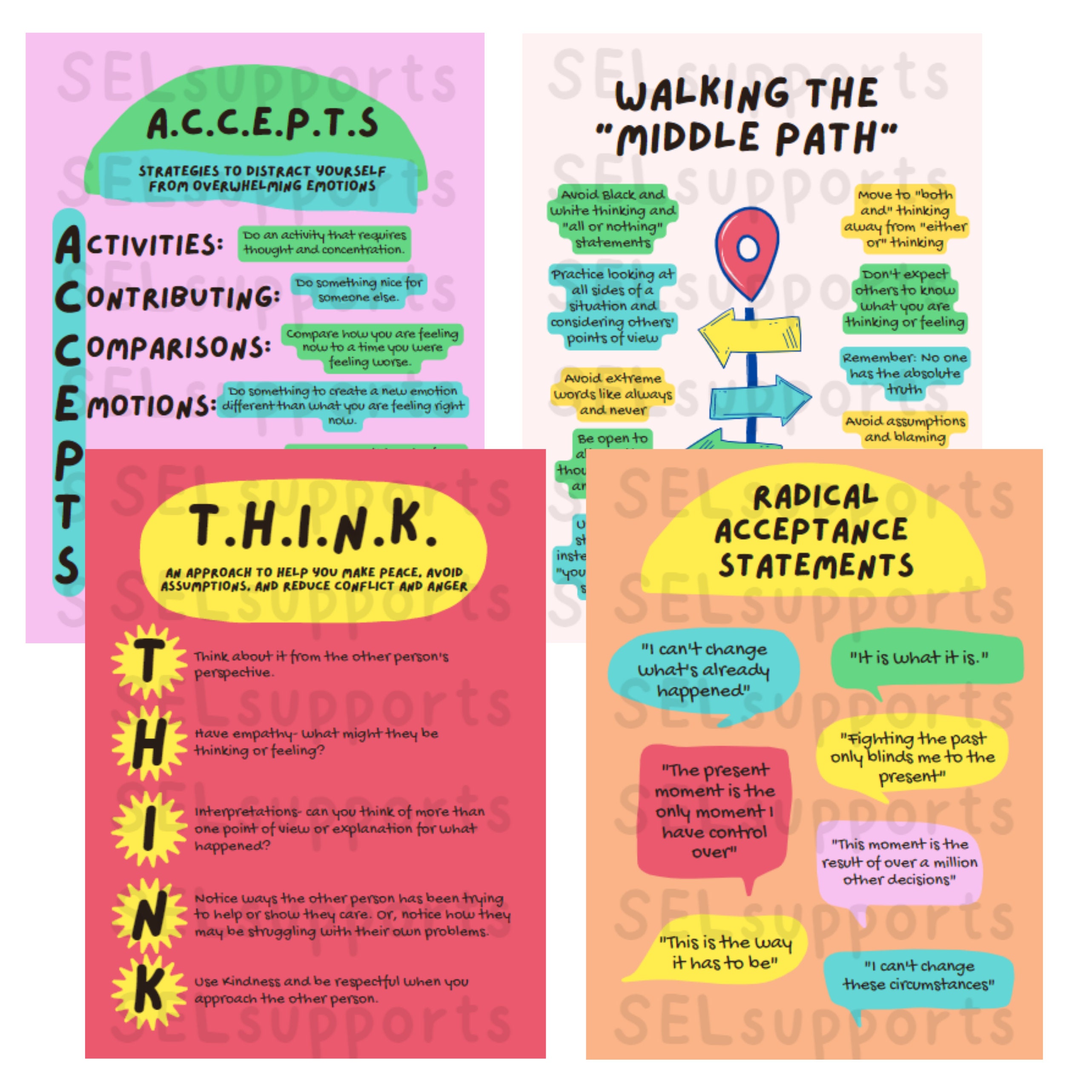Color Therapy Poster BUNDLE | 28 Posters 8.5x11 DIGITAL DOWNLOAD ...