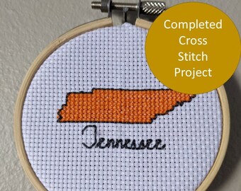 Completed Tennessee Cross Stitch Project