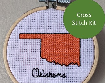 Kit de punto de cruz de Oklahoma