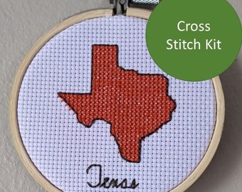 Kit de punto de cruz de Texas