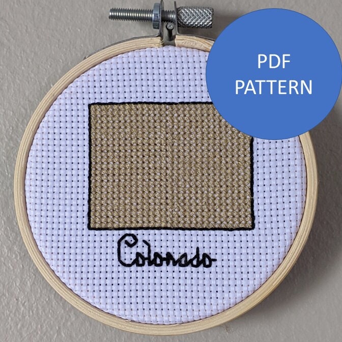 Colorado Cross Stitch Pattern (PDF Pattern Only) - Etsy