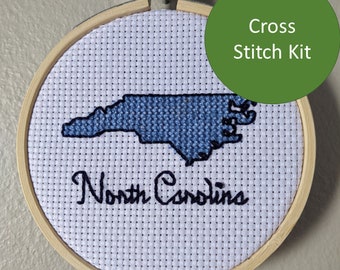 Kit de punto de cruz de Carolina del Norte