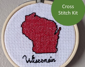Kit de punto de cruz de Wisconsin