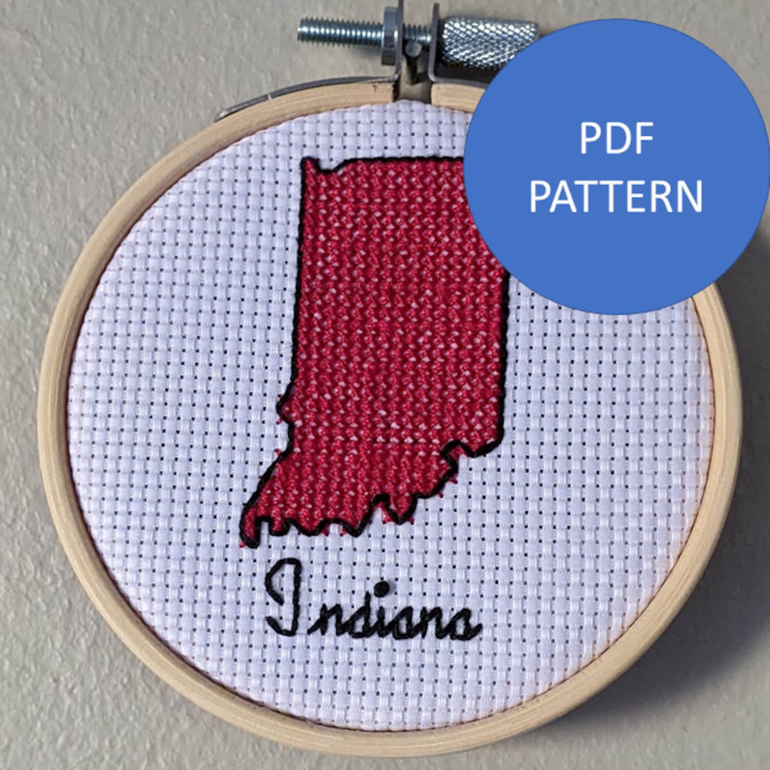 Indiana Cross Stitch Pattern PDF Pattern Only Etsy