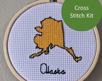 Kit de punto de cruz de Alaska