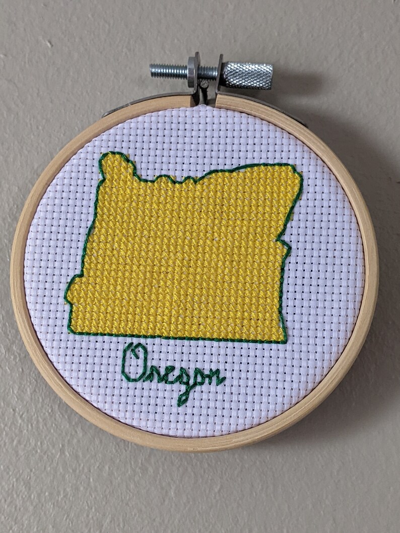 Oregon Cross Stitch Pattern PDF Pattern Only Etsy