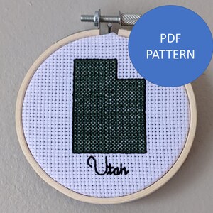 Utah Cross Stitch Pattern (PDF Pattern Only)