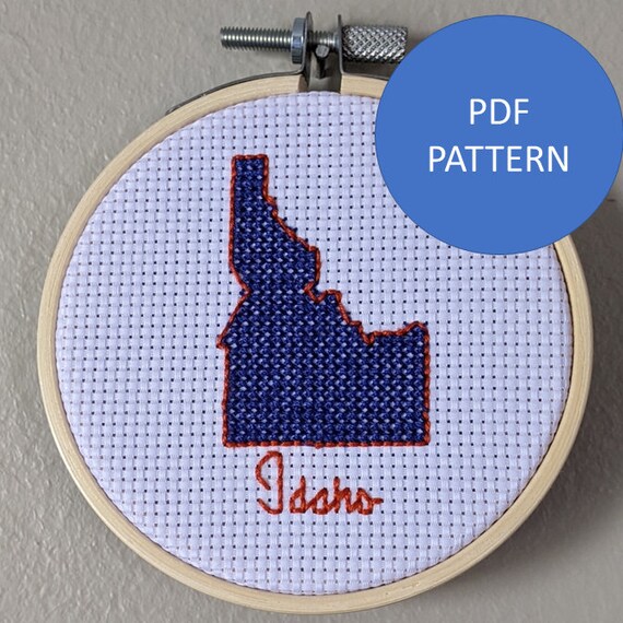Idaho Cross Stitch Pattern PDF Pattern Only Etsy