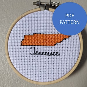 Tennessee Cross Stitch Pattern (PDF Pattern Only)