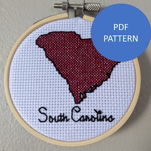 South Carolina Cross Stitch Pattern (PDF Pattern Only)