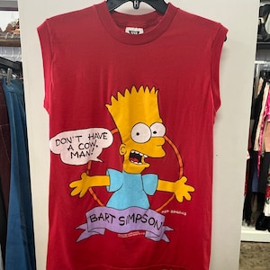 90s Bart Simpson Red Tank