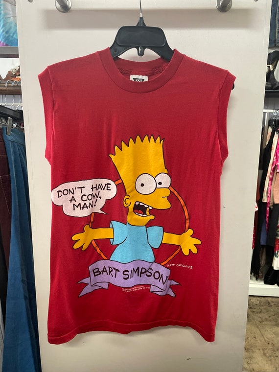 90s Bart Simpson Red Tank
