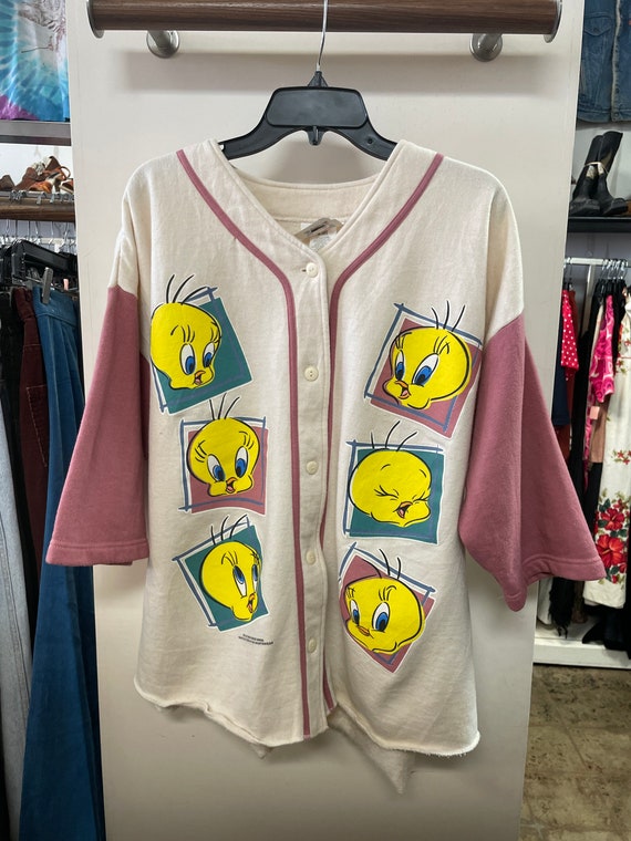 1994 Pink Looney Tunes Tweety Bird Jersey