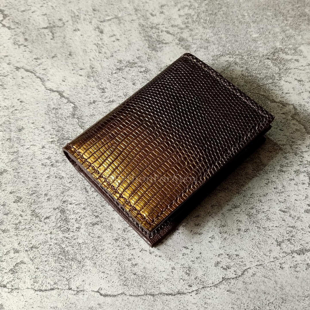 Elegant Brown Wallet Genuine Python Leather Original exotic luxury - Etsy