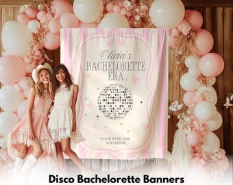 Disco Bach Banner, Last Disco Party Sign, Final Fling Bach Party Decor, Vintage 90s Bachelorette party sign, Retro Disco Hen Party banner