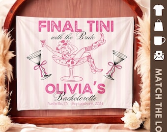 Bannière de bachelorette mariée personnalisée, toile de fond personnalisée shower de mariage, signalisation week-end EVJF, future mariée mariée, décoration murale enterrement de vie de jeune fille