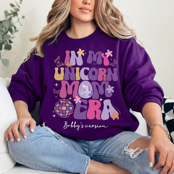 Unicorn Mom Shirt, Floral Bouquet Unicorn Mom Shirt, Floral Bouquet