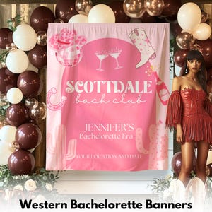 Western Bachelorette Banner, Cowgirl Country Bach Backdrop, Rodeo Bridal Shower Party Sign, Yeehaw Bride Flag, Ranch Themed Bach Party Decor