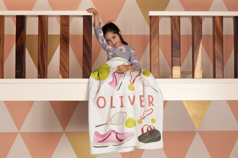 Tennis Theme Baby Shower Gift, Sports Kids Nursery Decor, Baby Nursery