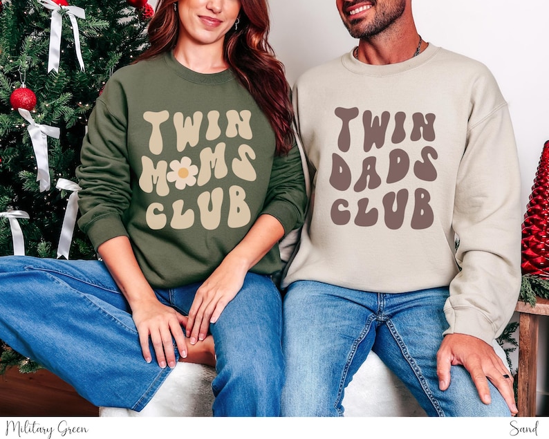 Sudadera para mamá de gemelos, camiseta para papá de gemelos, idea de regalo de cumpleaños para mamá primeriza, camiseta para mamá de gemelos embarazada, regalo para el día de la madre, sudadera para mamá, sudadera con capucha imagen 7