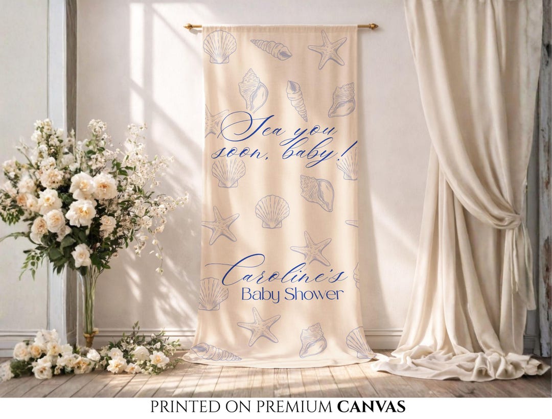 Sea You Soon Baby Shower Banner, Welcome Sign Ocean Theme Baby Shower ...
