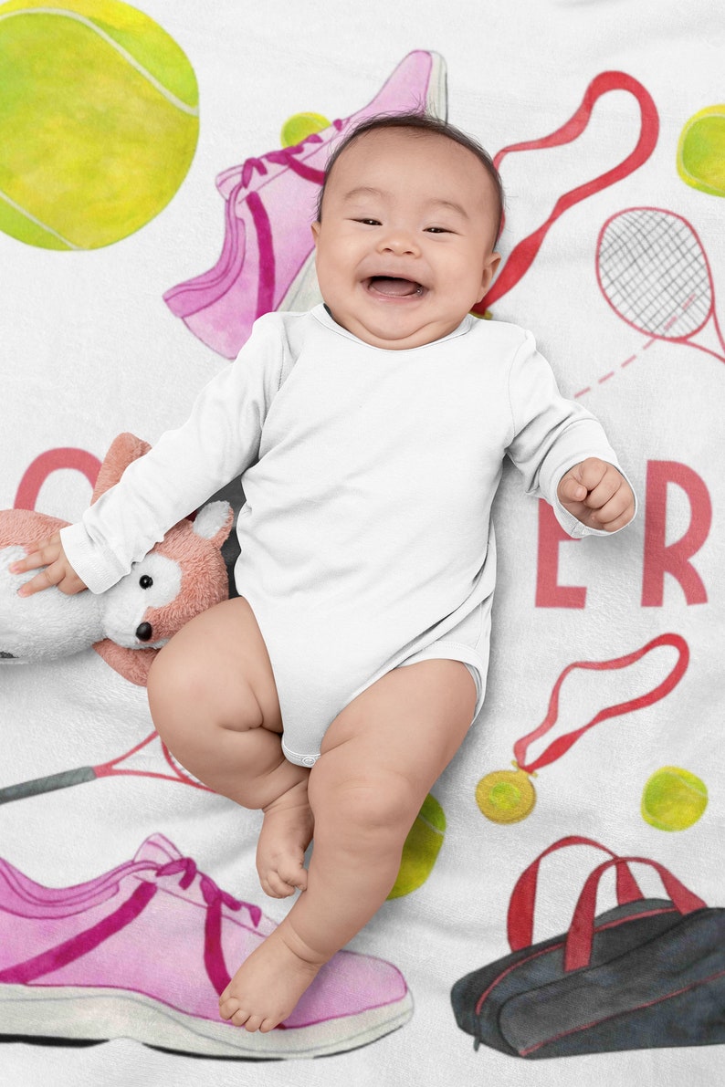 Tennis Theme Baby Shower Gift, Sports Kids Nursery Decor, Baby Nursery