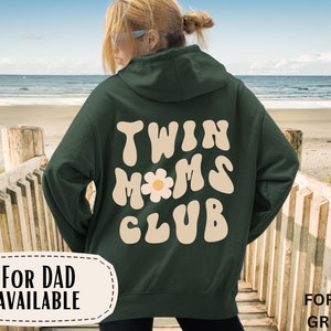 Twins Mom Sweatshirt, Twin Dad shirt, New mom dad Birthday gift idea, Pregnant Twin mama shirt, mothers day gift, Sweatshirt Mom tee, Hoodie