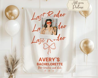 Aangepaste cowgirl vrijgezellenbanner, Lets Go Girls Nashville Bach-bord, gepersonaliseerde western bruid fotoachtergrond, bord Country Bridal Party