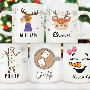 Unbreakable * Kid Personalized mug, Christmas Gift, Hot chocolate Cup, Custom Children name mug set, party favors kids birthday boys & girls