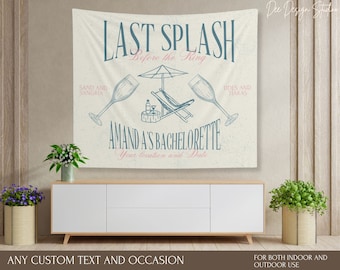 Cabine de fotos personalizada para festa de despedida de solteira na praia, banner personalizado com tema litorâneo, placa de boas-vindas para o fim de semana de despedida de solteira na praia, decoração para chá de panela.