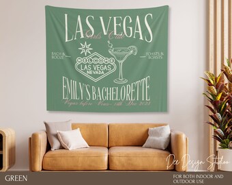Vegas Bachelorette Party Banner, Vegas Birthday party decor, Wedding Anniversary backdrop, Vegas birthday photo prop, Casino Theme Bach sign