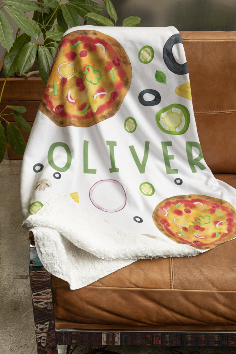 Personalized Pizza Baby Shower Gift, Pizza Lover Kids Nursery Decor