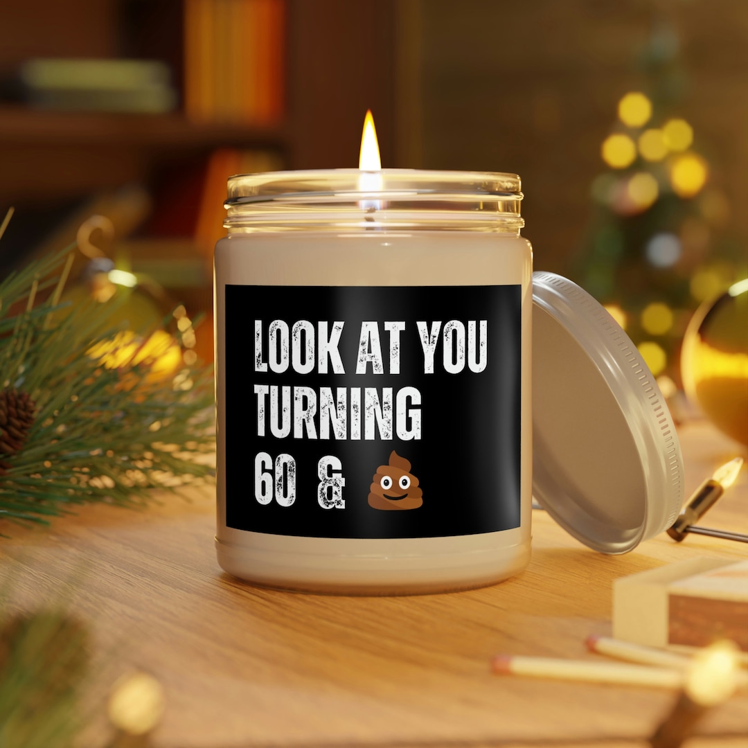 60th Birthday Candle/ Funny 60th Birthday Gift for Woman Men Etsy