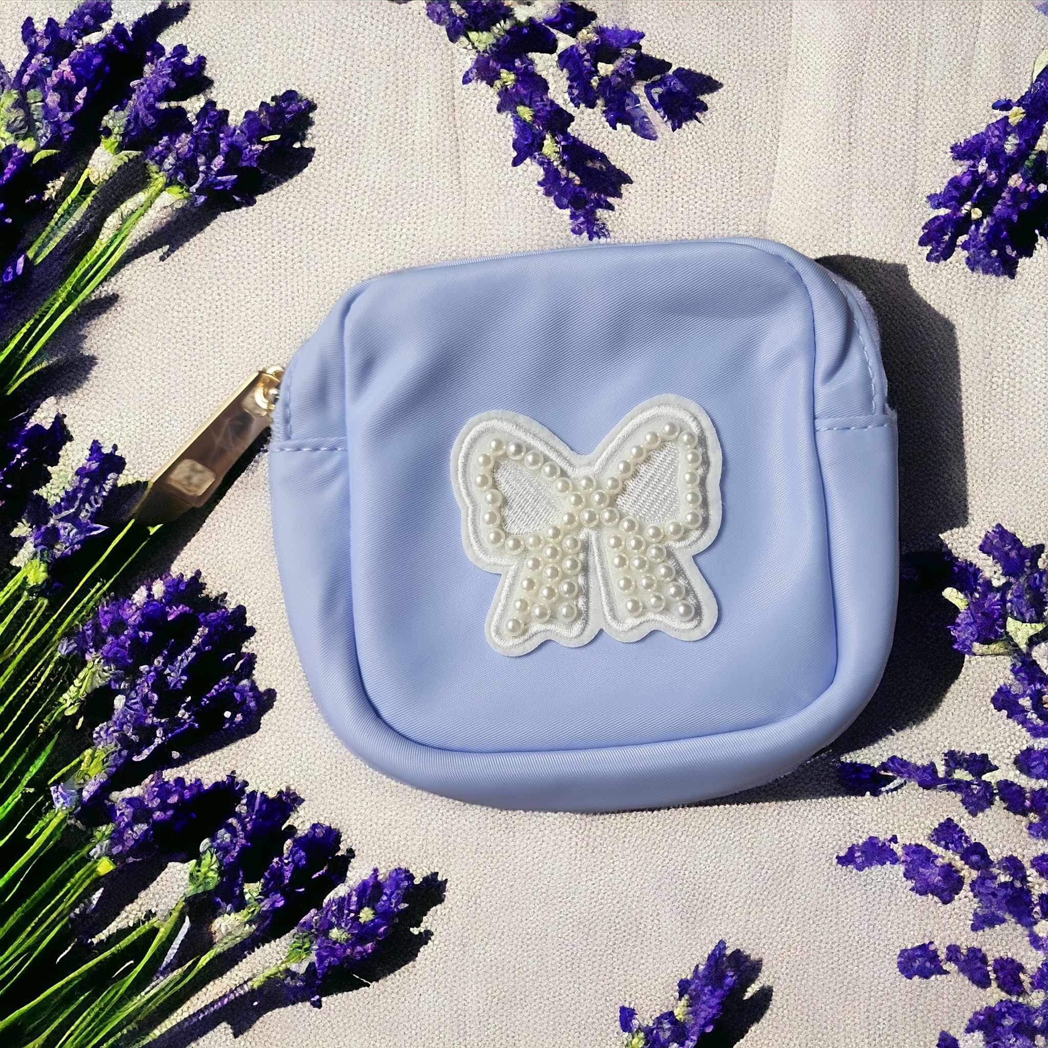Pearl Bride Headband and makeup bag Set Pearl Bride Makeup Bag | Wedding Bag | Bride Gift | Makeup  main image 3