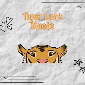Tiger Lurk | Twitch Emote