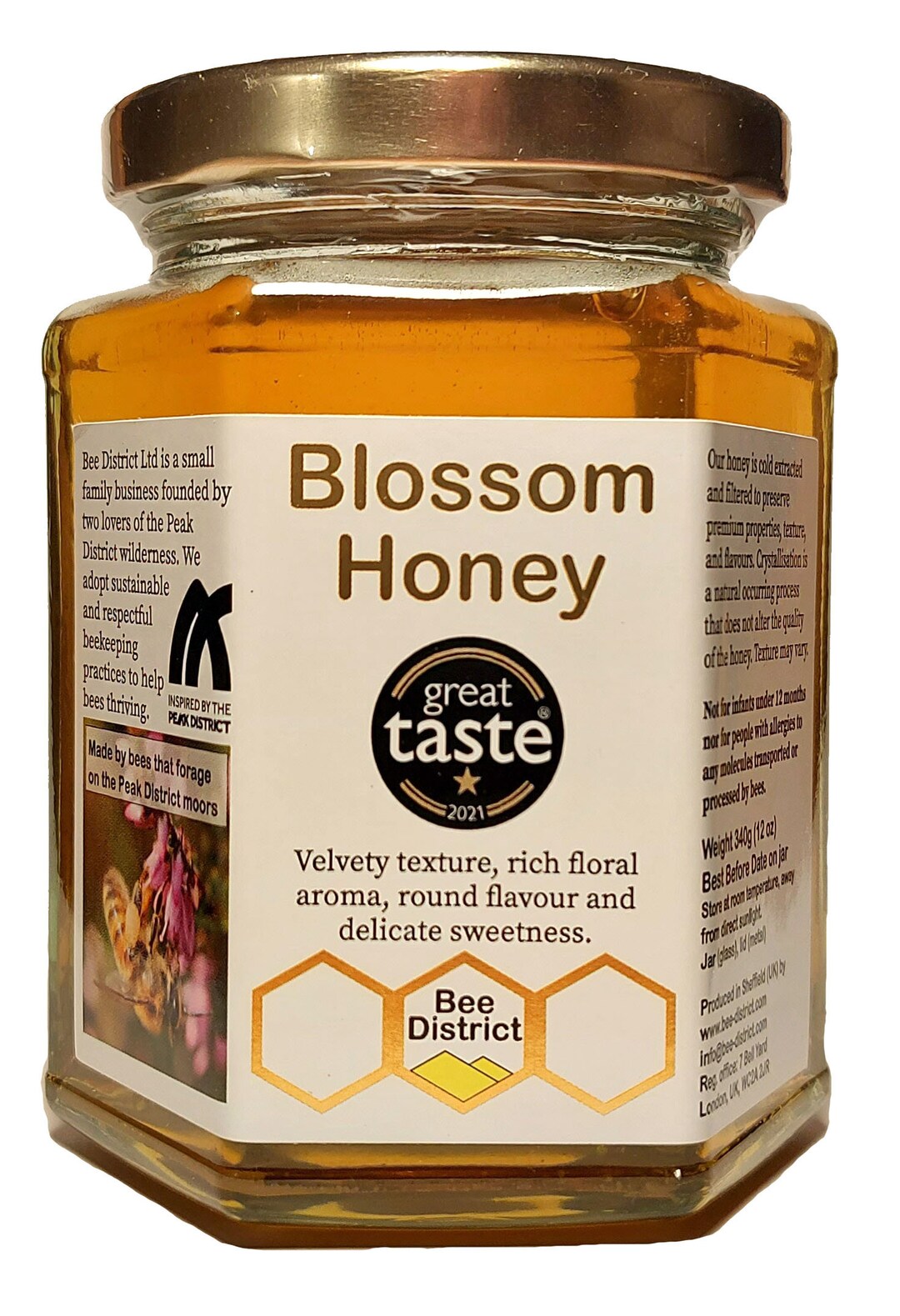 Blossom Wildflower Honey From the Peak District in Yorkshire